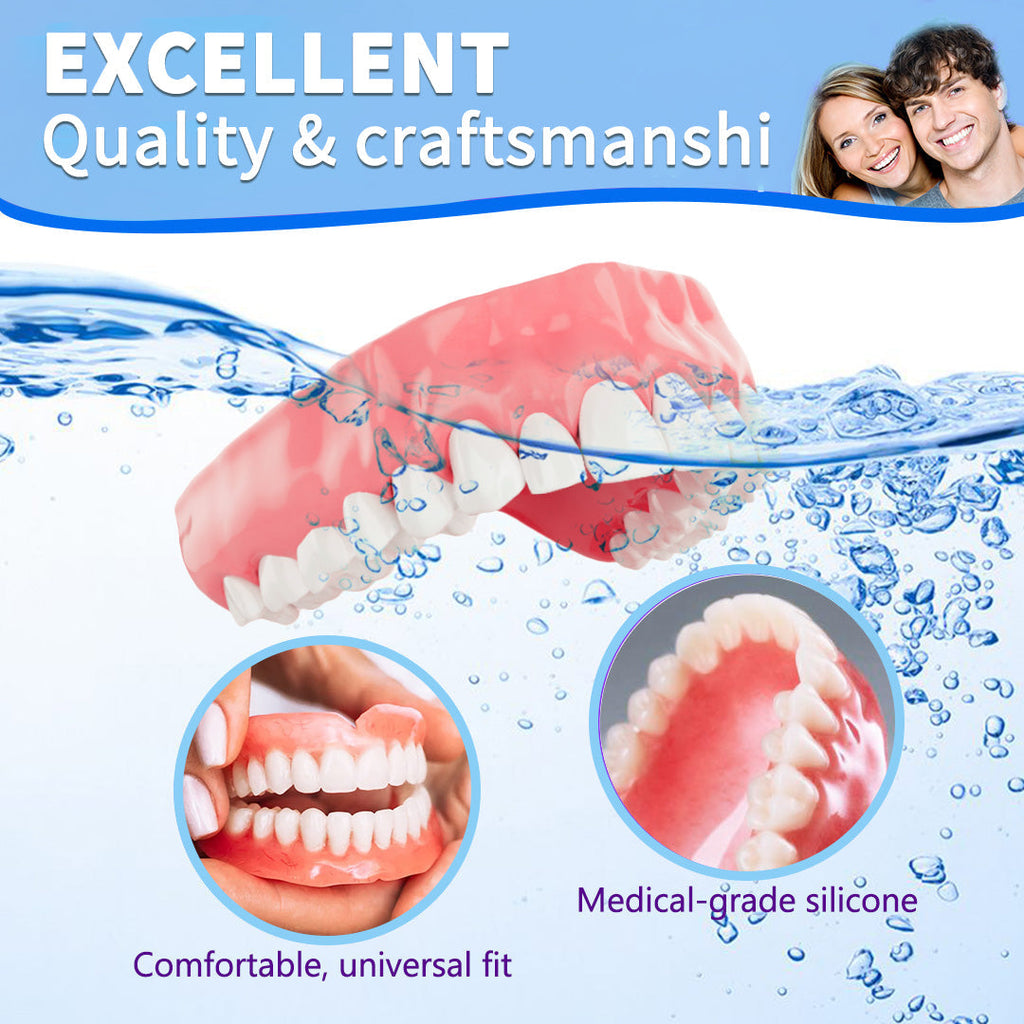 Smileasego™ Premium Vollprothese – Individuell anpassbares Zahnprothesen-Set