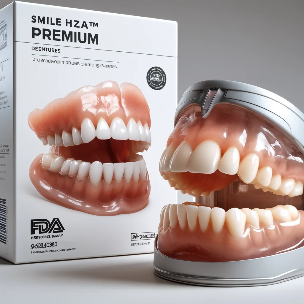 HZA™ Premium Vollprothesen-Set – Individuell anpassbare Zahnprothese