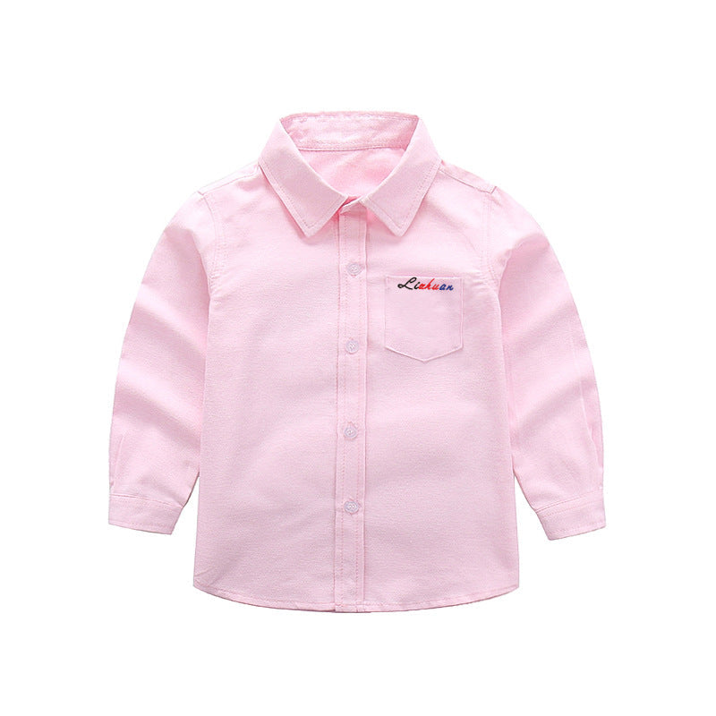 Damen elegantes Langarmhemd mit feiner Stickerei