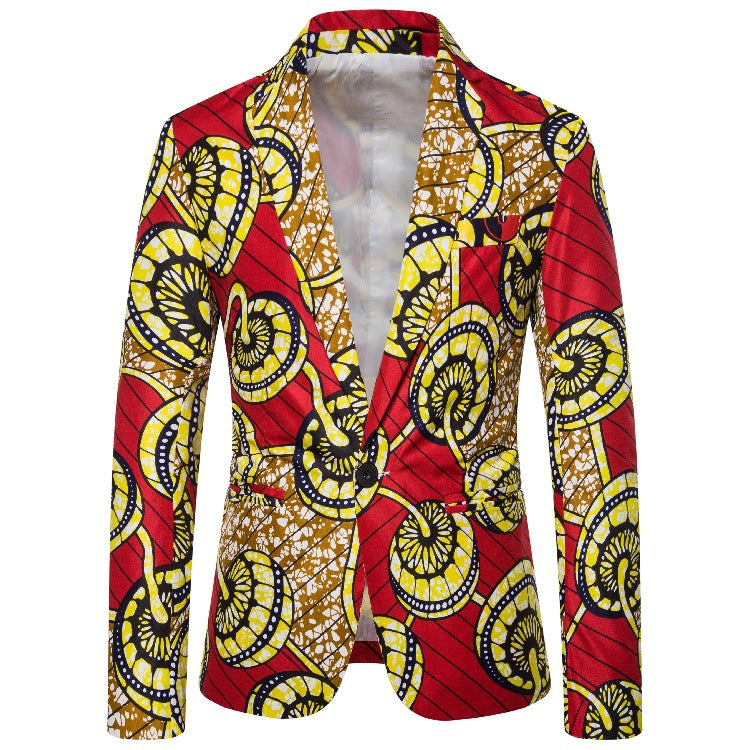 Damen Blazer aus hochwertigem Stoff mit einzigartigem afrikanischem Muster und elegantem Schnitt Selmira