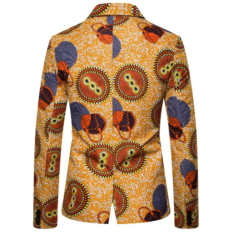 Damen Blazer im auffälligen afrikanischen Muster mit modernem Schnitt Selmira