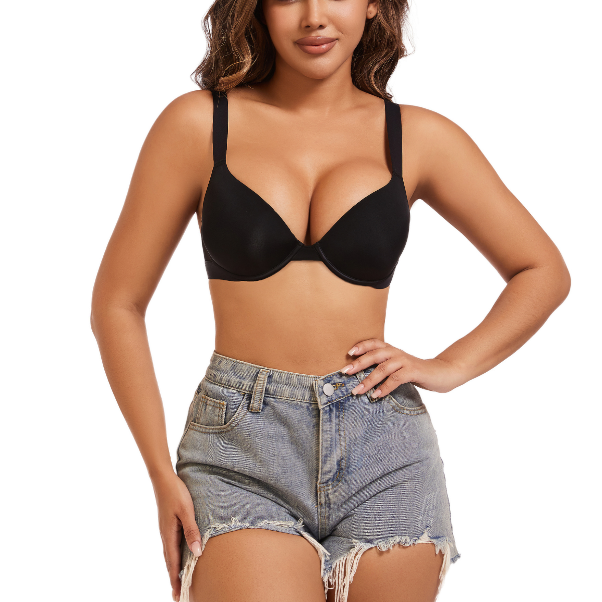 Selmira Super Push-Up BH mit tiefem Ausschnitt Extrafarben