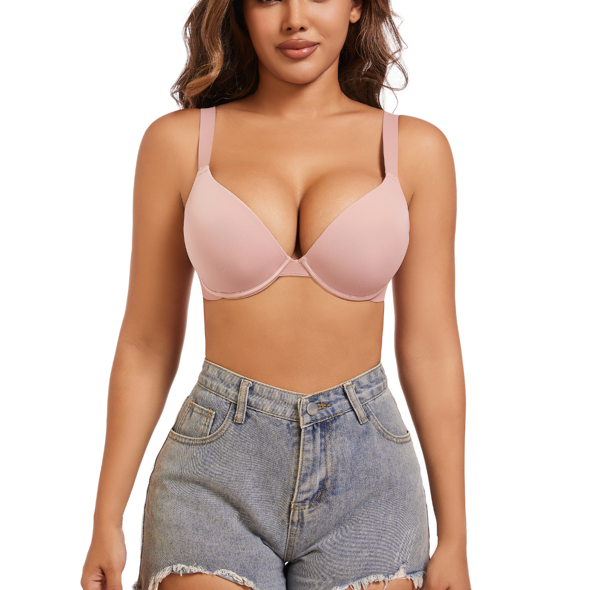 Selmira Super Push-Up BH mit tiefem Ausschnitt Extrafarben