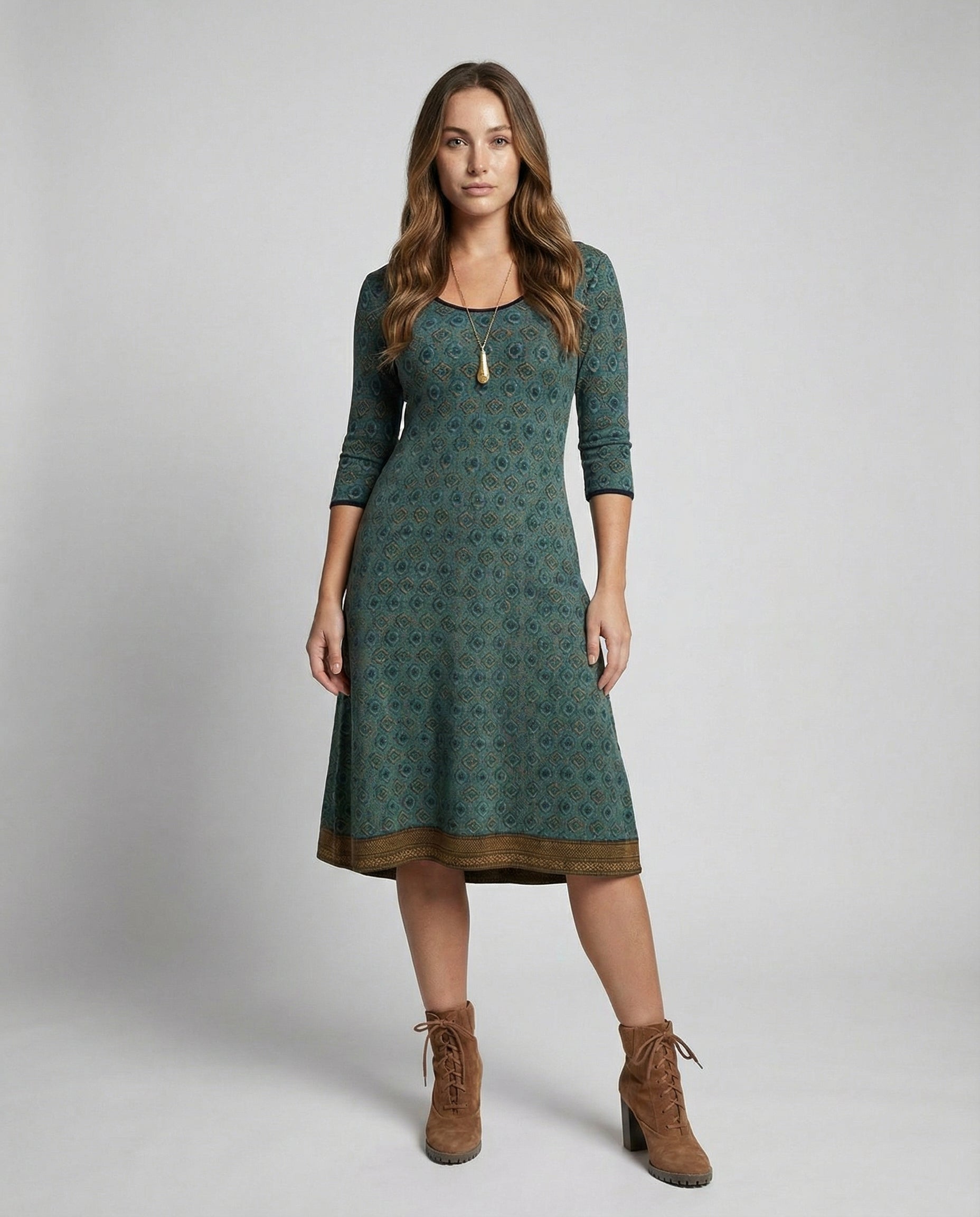 Boho Elegantes Midikleid Damen | Selmira