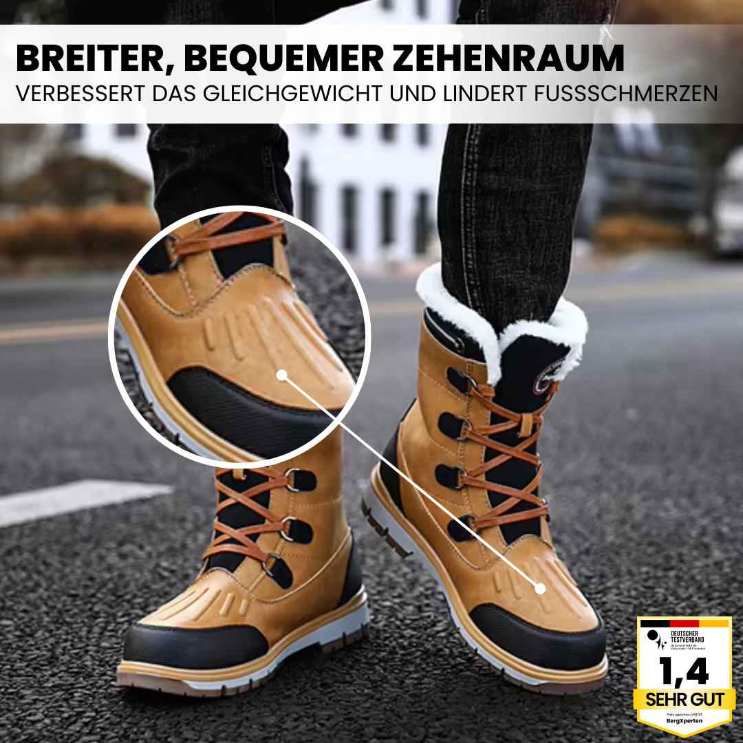 OrthoBoot Pro – Wasserdichte Winterstiefel mit Wärmeisolierung und Komfort-Passform