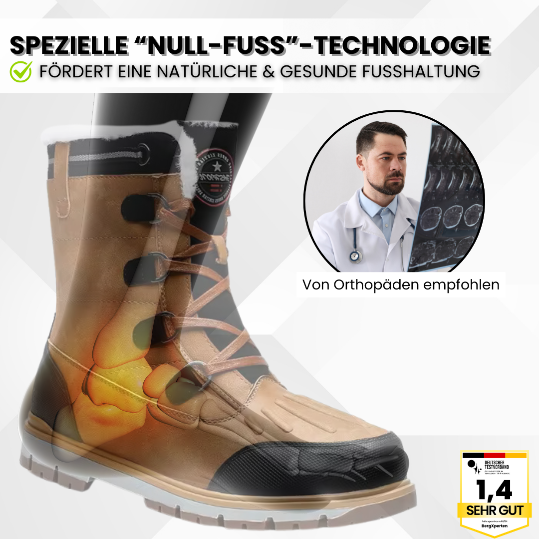 OrthoBoot Pro – Wasserdichte Winterstiefel mit Wärmeisolierung und Komfort-Passform