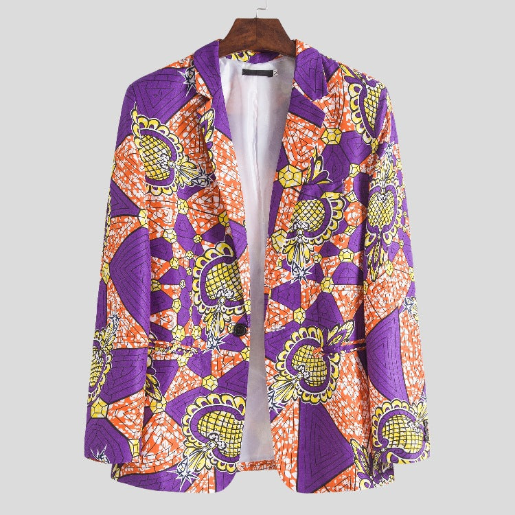 Damen Blazer im auffälligen afrikanischen Muster Selmira