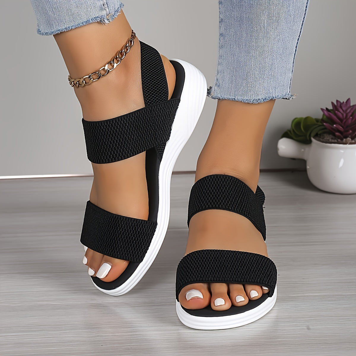 Selmira | Stretch Leichte Sandalen