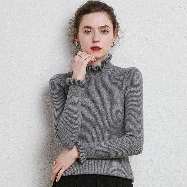 Pullover für Damen mit Rollkragen