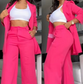 Selmira | Langärmlige Blazer- und Hosen-Set