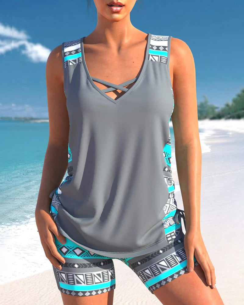 Selmira | Druck Tankini Set