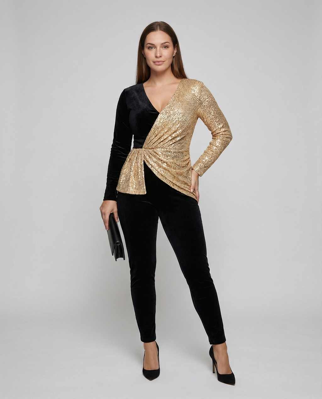 Selmira - Luxus-Jumpsuit mit Pailletten