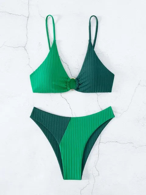 Selmira | Selmira | Push-Up-Bikini-Set mit Hoher Taille für Damen
