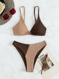Selmira | Selmira | Push-Up-Bikini-Set mit Hoher Taille für Damen