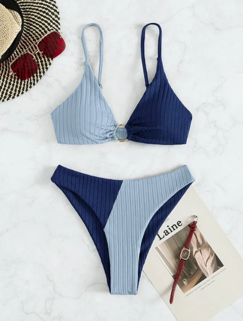 Selmira | Selmira | Push-Up-Bikini-Set mit Hoher Taille für Damen