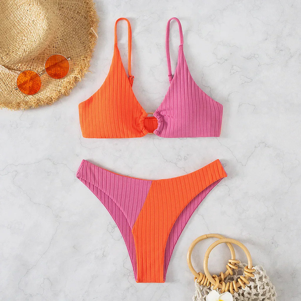 Selmira | Selmira | Push-Up-Bikini-Set mit Hoher Taille für Damen