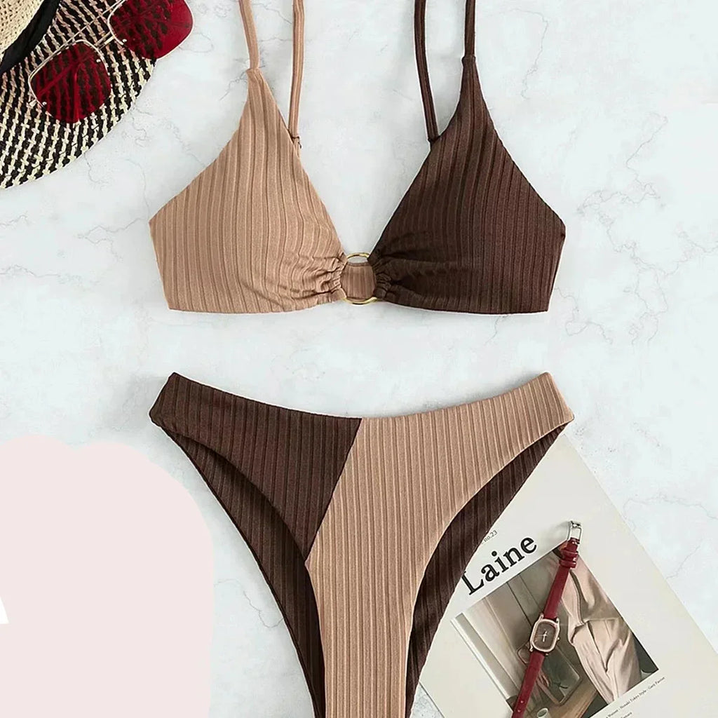 Selmira | Selmira | Push-Up-Bikini-Set mit Hoher Taille für Damen