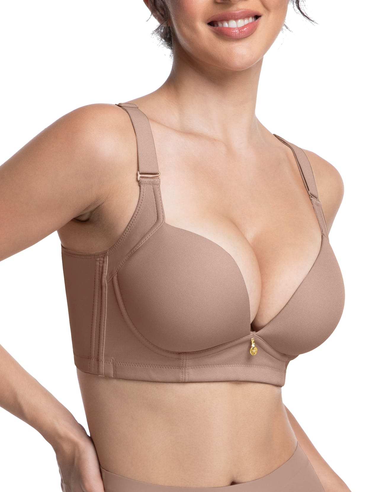 Selmira bügelloser Push-up-BH mit 2-Cup-Polsterung und glättendem Rücken
