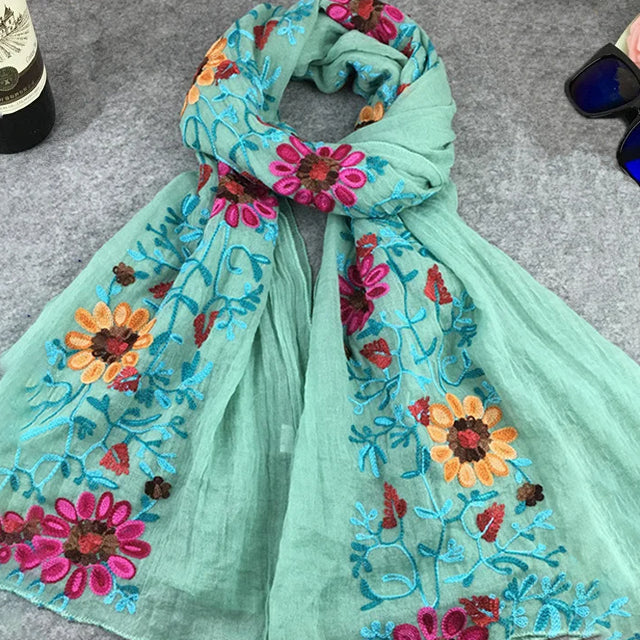 Selmira Floral Bestickter Schal