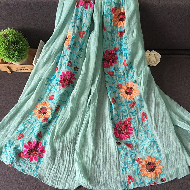 Selmira Floral Bestickter Schal
