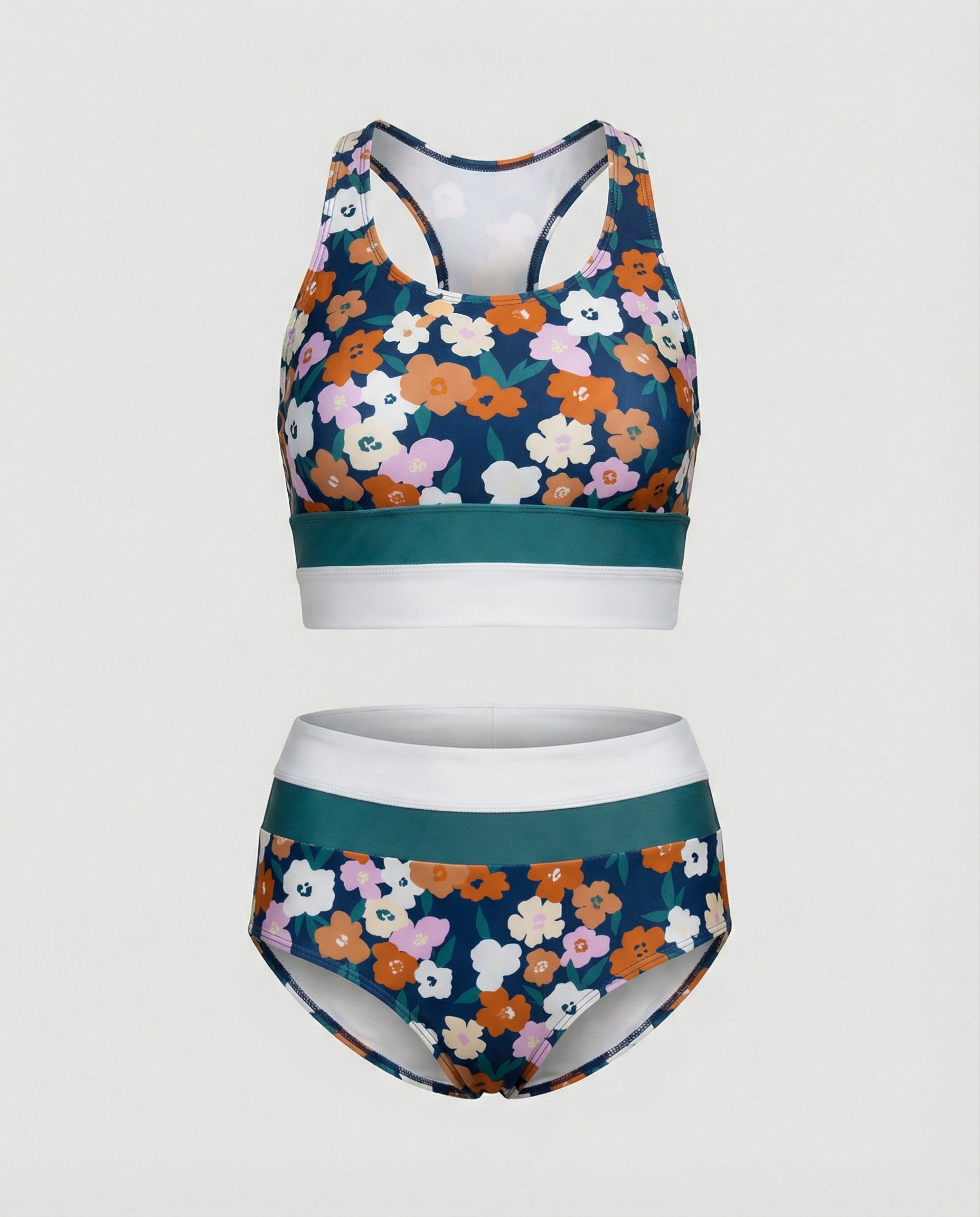 Selmira | Brook Side Farbblock Bikini-Set