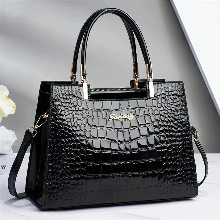 Selmira | Frauen glänzende handtasche