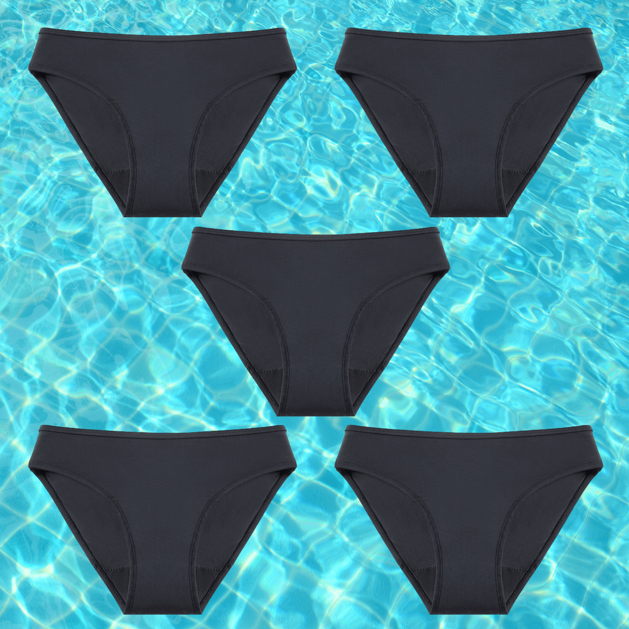 Selmira | Damen Menstruation Bikinislip Damenunterwäsche Schwimmbekleidung