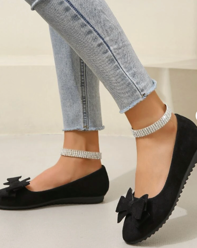 Selmira | Orthopädische Flache Schuhe mit Fliege