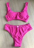 Damen Bikini-Set mit tiefem Hosenbund und breiten Trägern Selmira