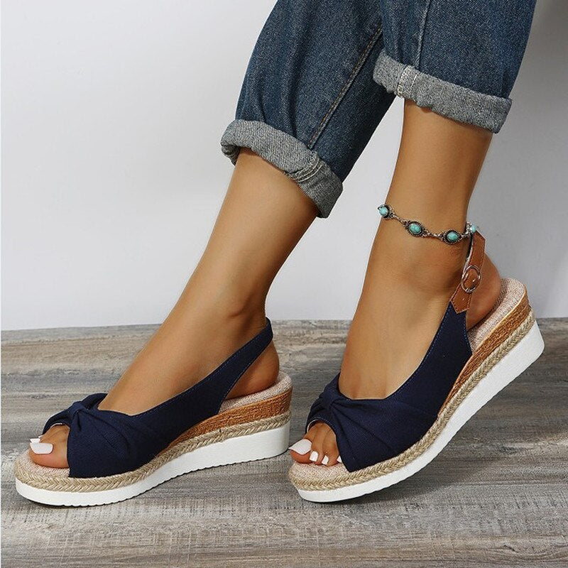 Selmira | Orthopädische Peep-Toe Wedges