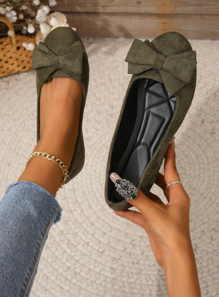 Selmira | Orthopädische Flache Schuhe mit Fliege