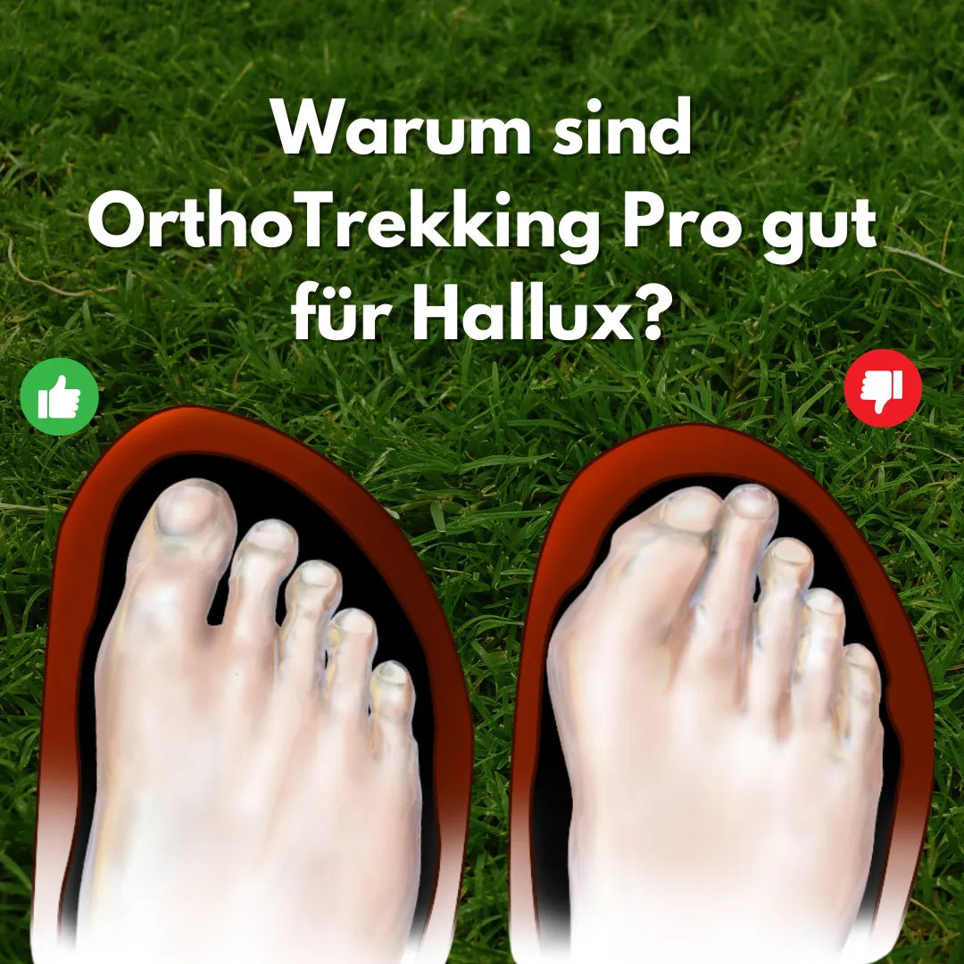 OrthoTrekking Pro Ergonomische Wander- und Trekkingschuhe – Komfortable Alltagsschuhe mit breiter Zehenbox