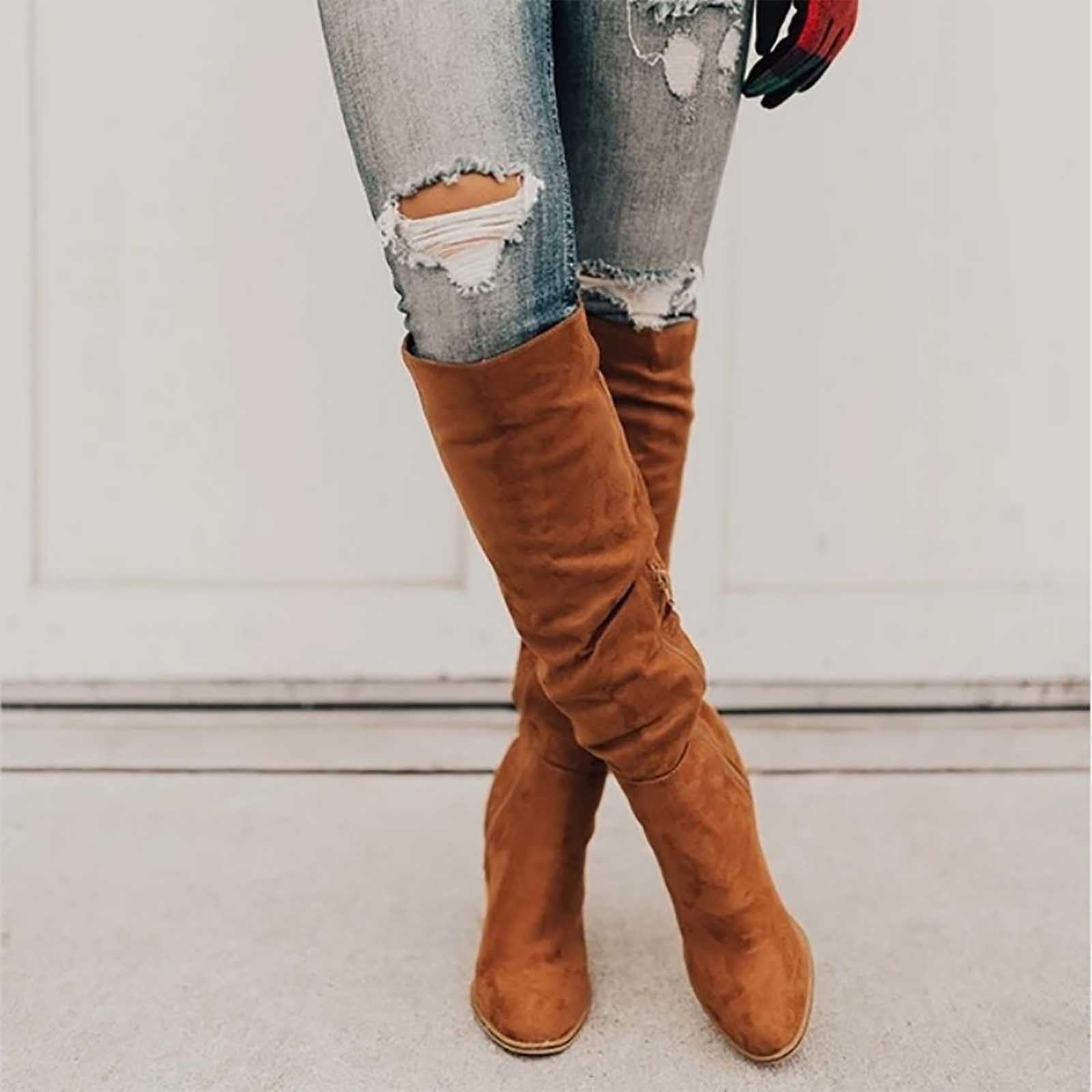 Selmira - Hochwertige Stiefel aus weichem mit Absatz