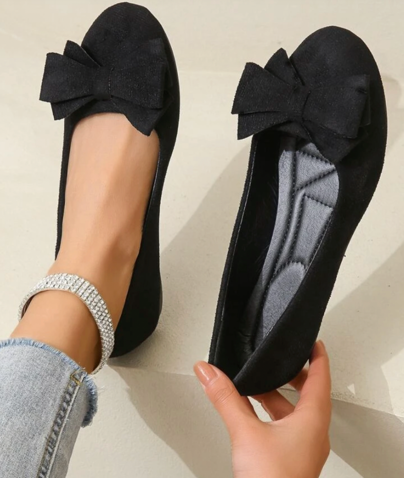 Selmira | Orthopädische Flache Schuhe mit Fliege
