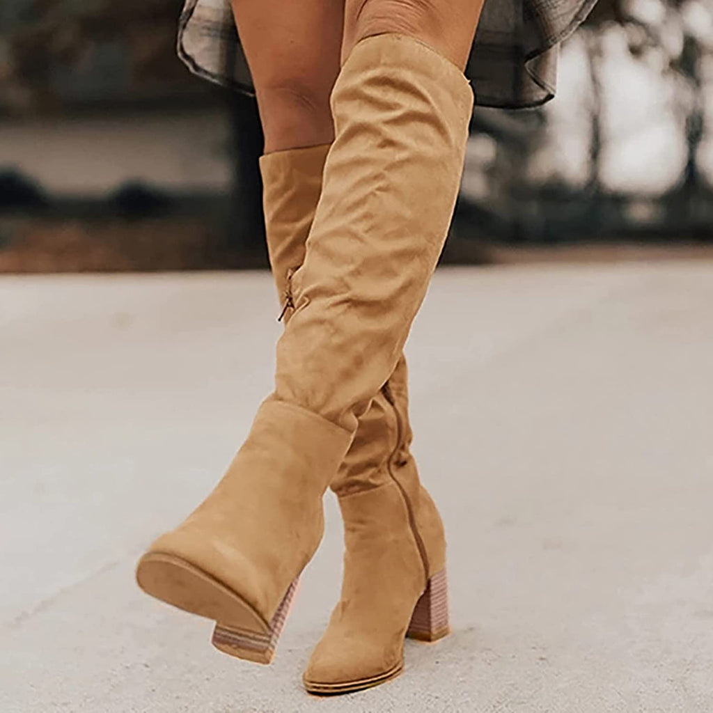 Selmira - Hochwertige Stiefel aus weichem mit Absatz