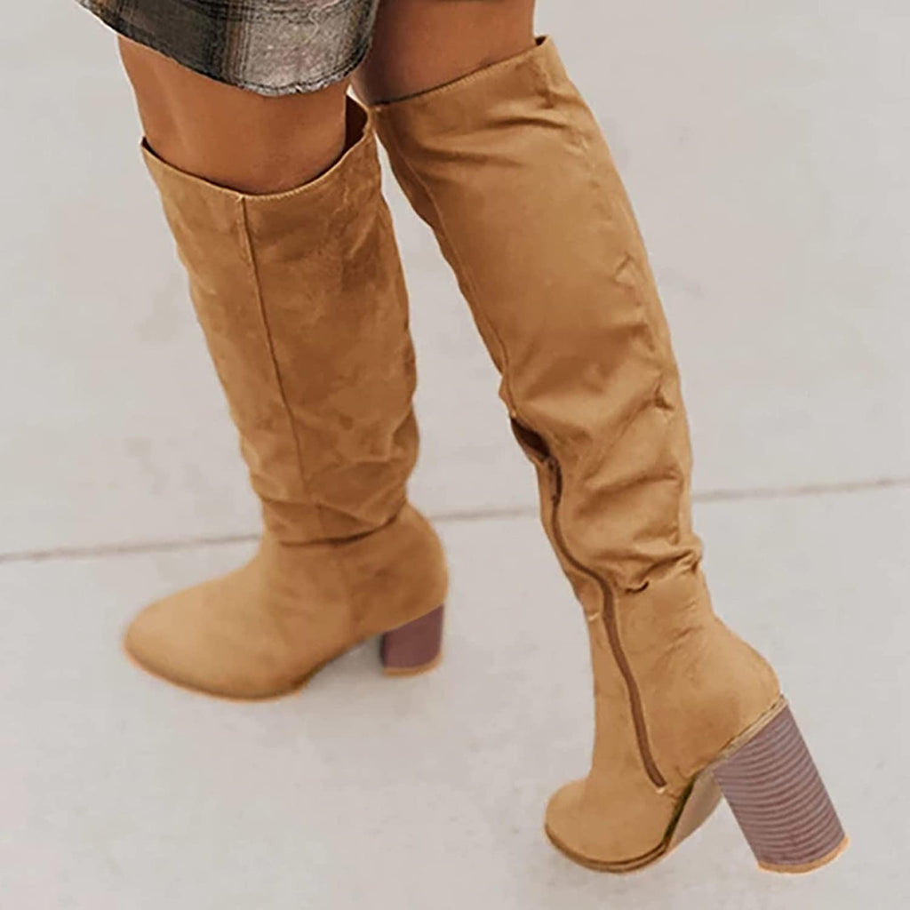 Selmira - Hochwertige Stiefel aus weichem mit Absatz