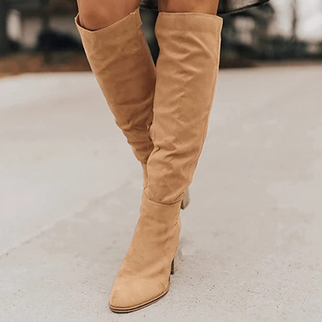 Selmira - Hochwertige Stiefel aus weichem mit Absatz