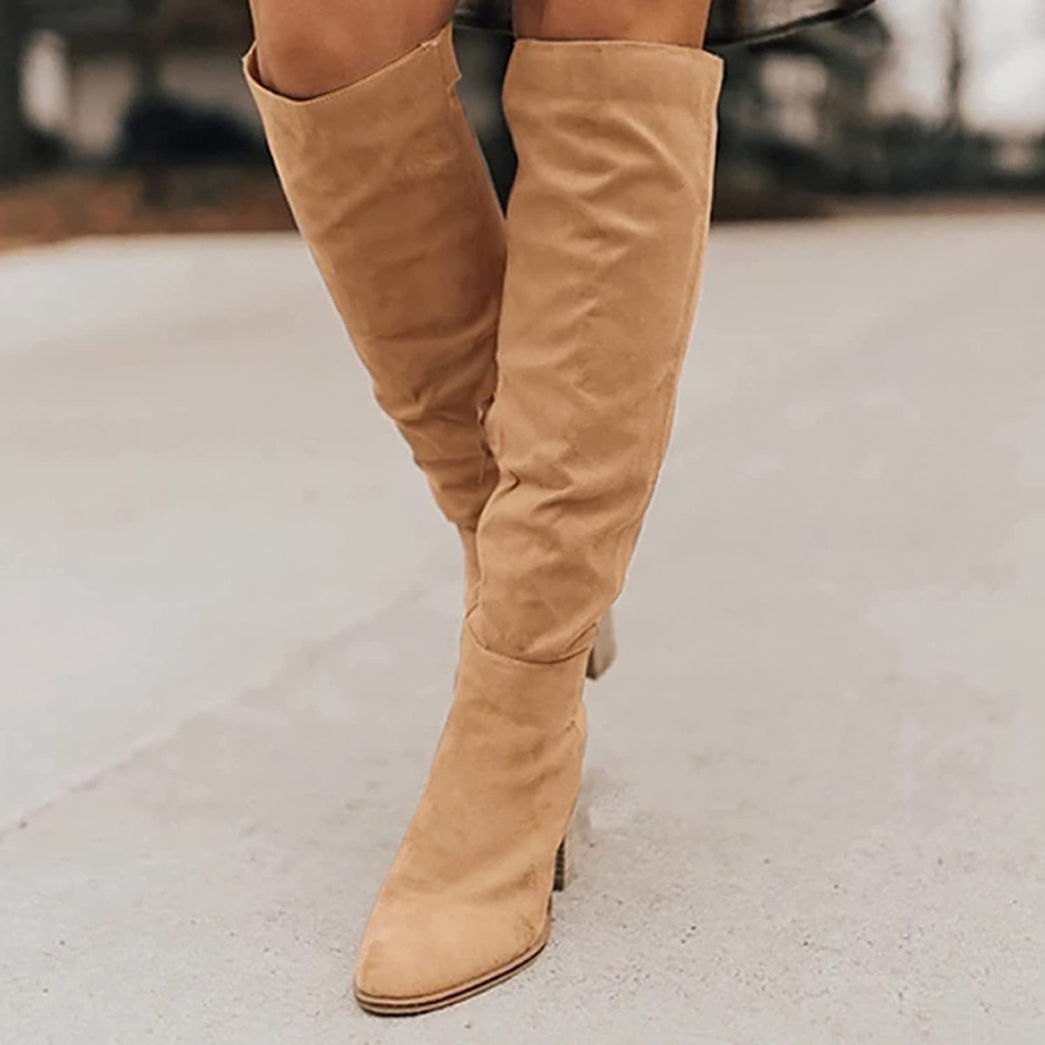 Selmira - Hochwertige Stiefel aus weichem mit Absatz