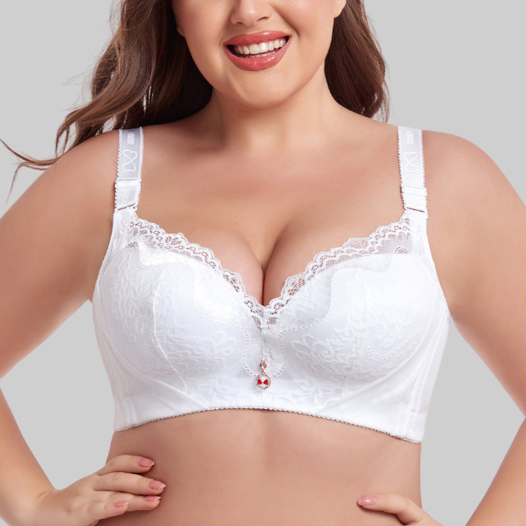 Selmira Push-Up BH mit Spitze | Komfort BH mit Halt & natürlichem Push-Up