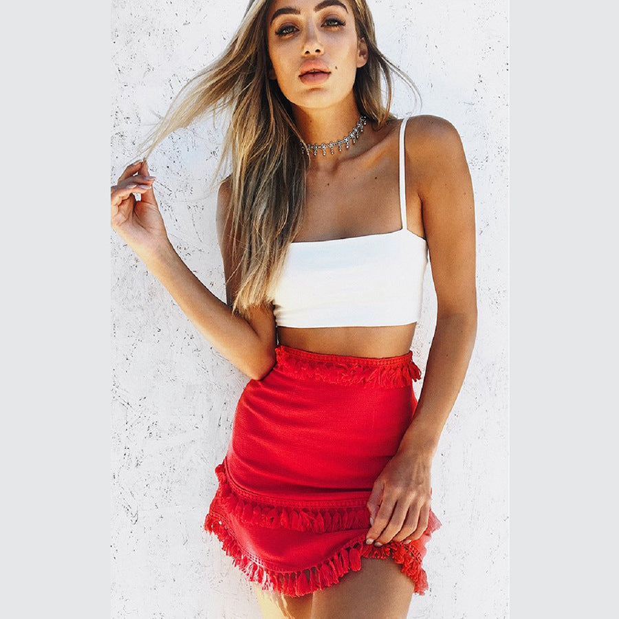 Damen Bikinioberteil mit elegantem Rüschenrand und verstellbaren Trägern Selmira