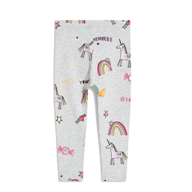 Mädchen Leggings mit zauberhaften Regenbogen- und Einhorn-Motiven