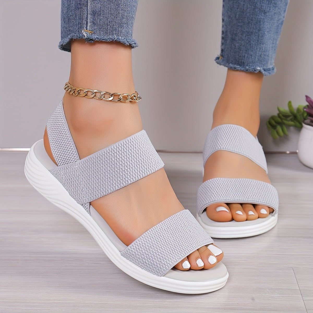 Selmira | Stretch Leichte Sandalen