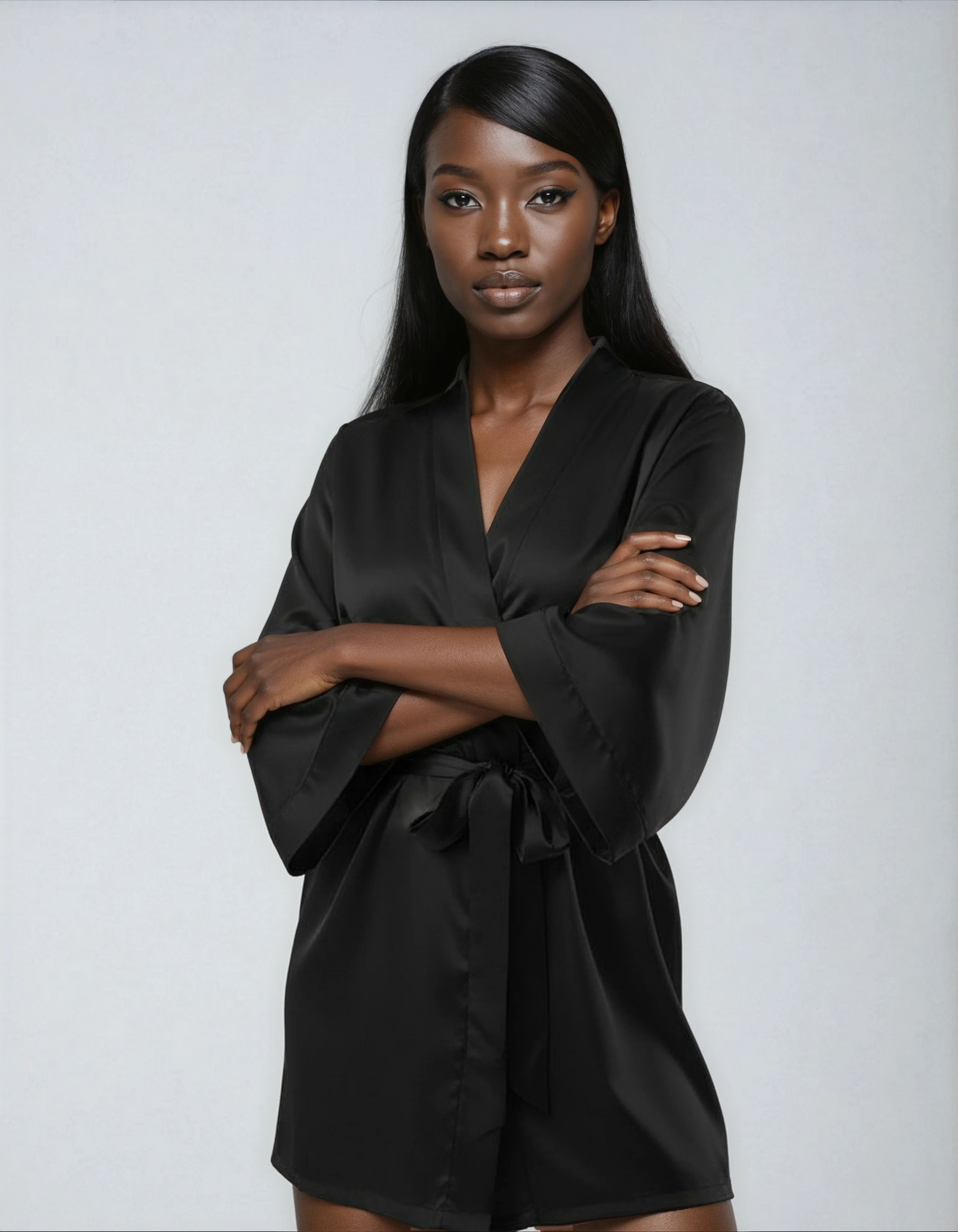 Selmira – Luxuriöser Satin-Kimono