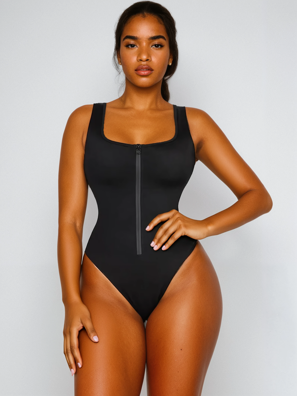 Selmira Romy - Shaping-Badeanzug mit Reissverschluss