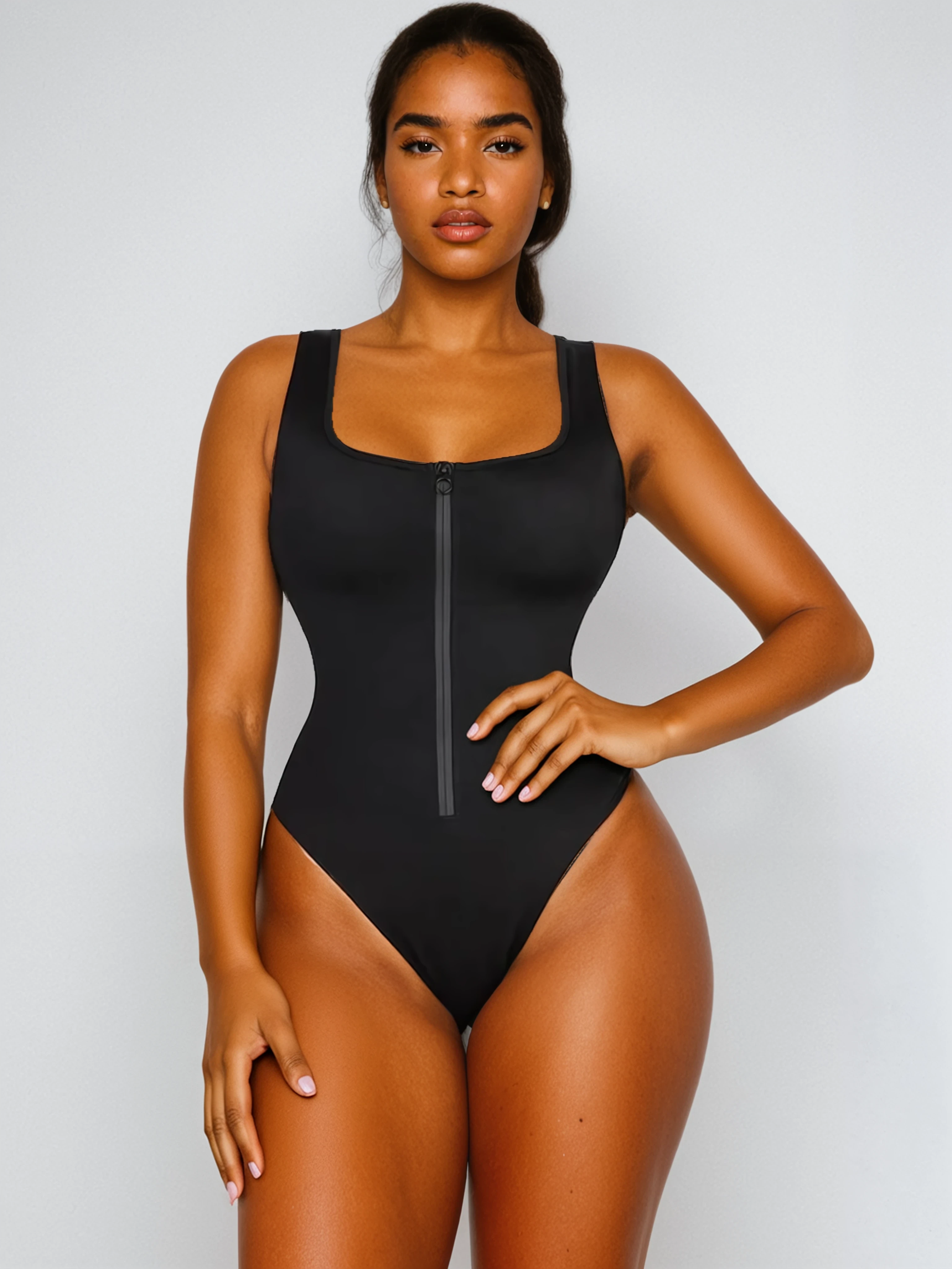 Selmira Romy - Shaping-Badeanzug mit Reissverschluss