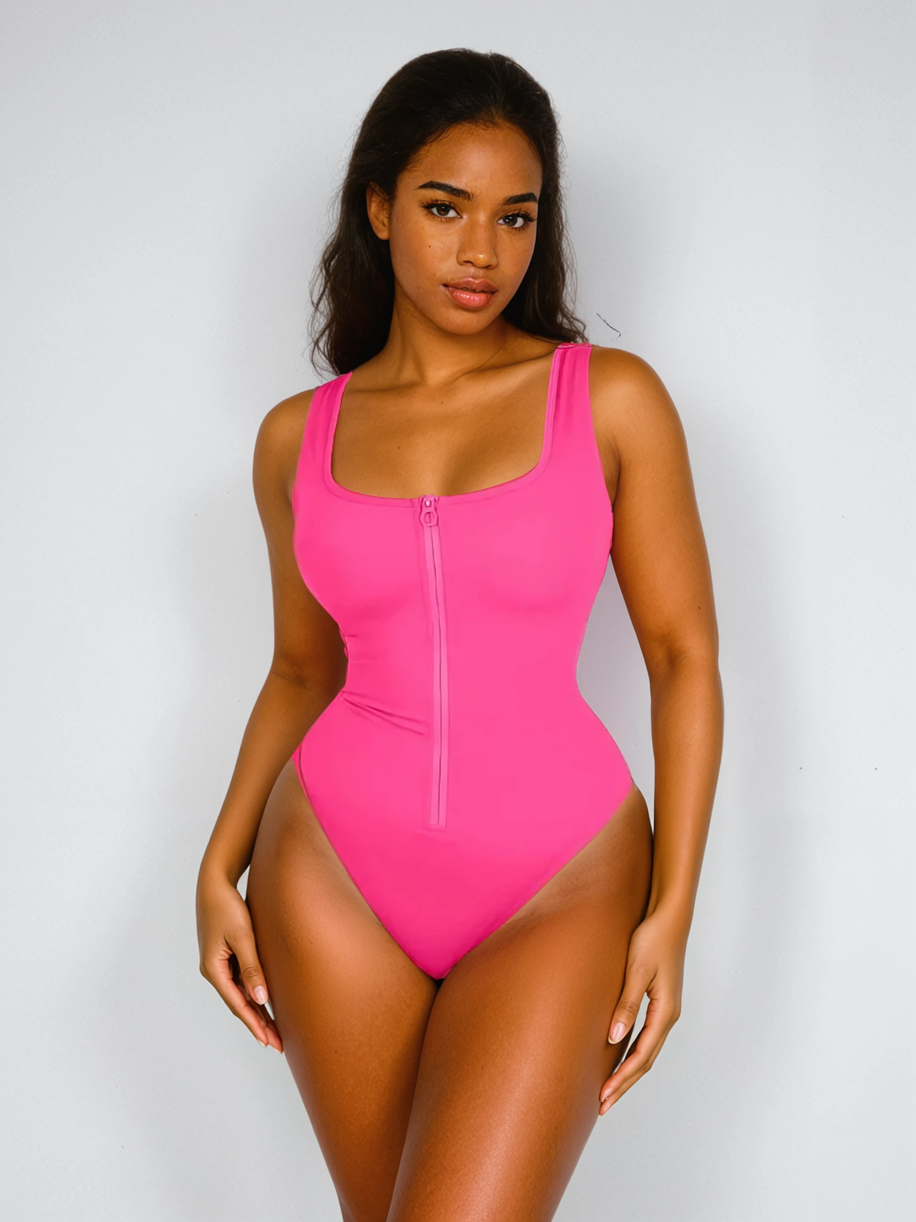 Selmira Romy - Shaping-Badeanzug mit Reissverschluss