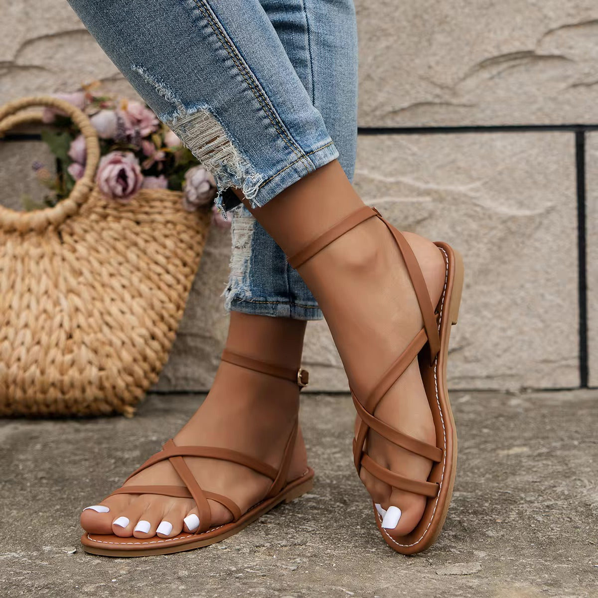 Selmira | Elegante Römische Strand Modische Sandalen Damen Sommer
