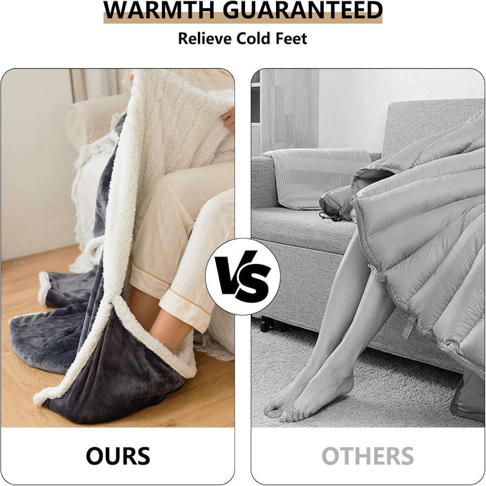 Elektrische Decke, beheizbarer Wearable Throw mit Temperaturkontrolle