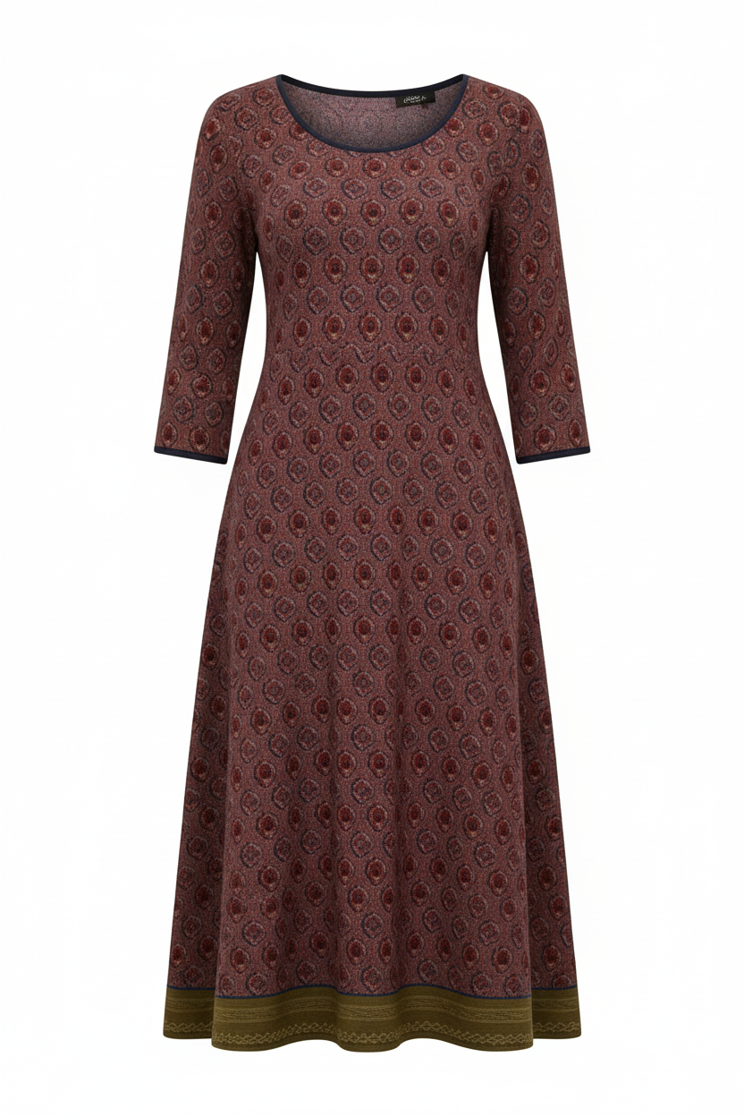 Boho Elegantes Midikleid Damen | Selmira