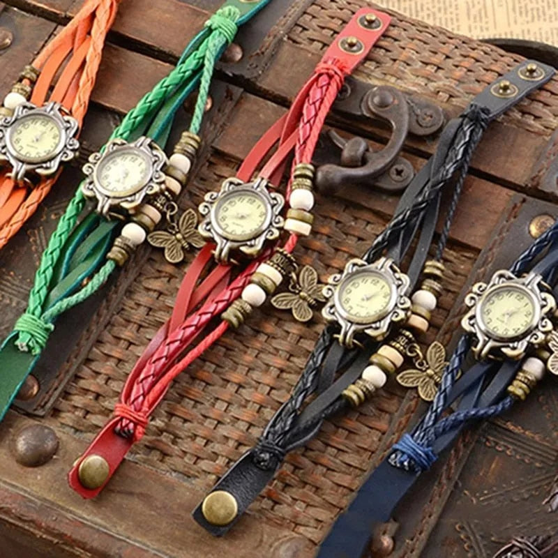Selmira – Damen-Accessoire-Uhr mit Vintage-Blumenarmband